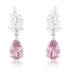 Baby Pink Crystal Party Earring.